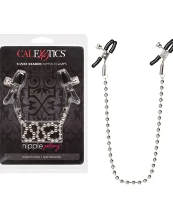 Nipple Play Silver Beaded Nipple Clamps
