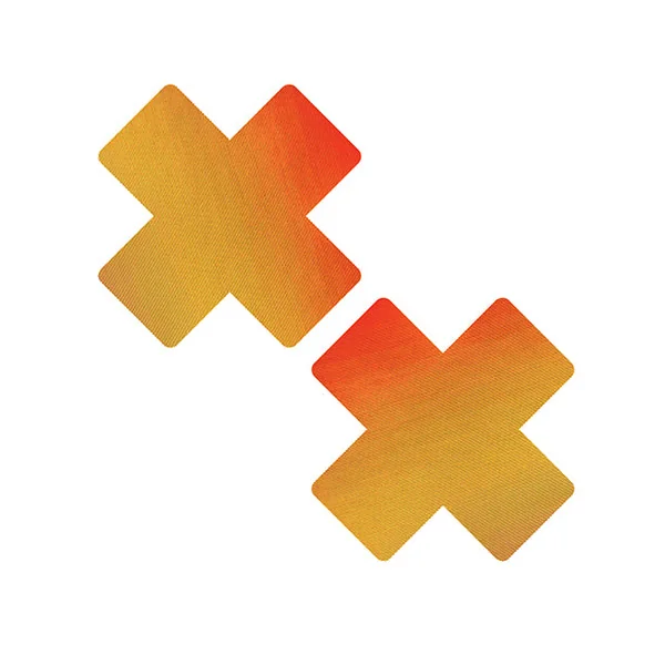 Nipztix Chameleon Color Changing X Factor Pasties-Orange/Yellow