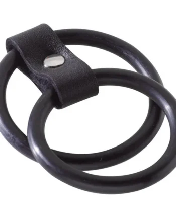 Nitrile Dual Cock Ring - Black