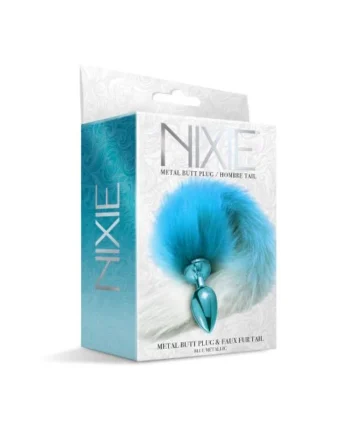 NIXIE METAL PLUG W/ OMBRE TAIL MEDIUM BLUE METALLIC