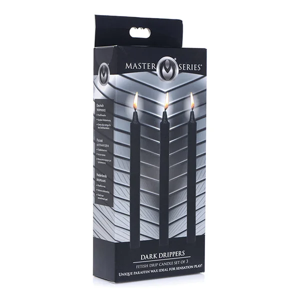 No Eta Master Series Fetish Drip Candles - Dark Drippers Set Of 3