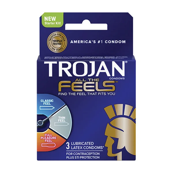 No Eta Trojan All The Feels Condom - Pack Of 3