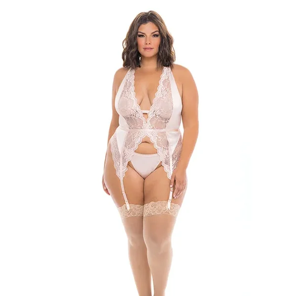 Noah Soft Cup Merrywidow w/Garter Straps & G-String Peach Whip 3X/4X