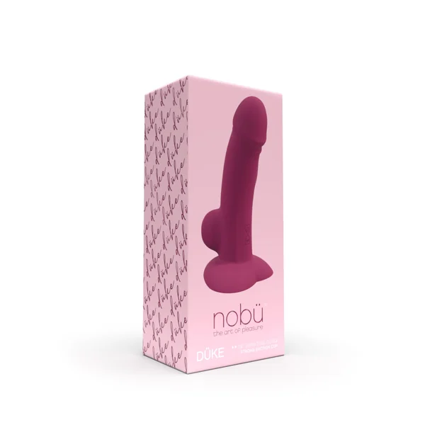 Nobü Essentials – Düke Suction Cup Vibrating Dong – Raspberry
