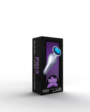 Nobü Fetish – FS13 Small Tapered Plug with Jewel – Silver
