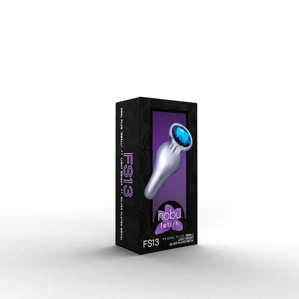 Nobü Fetish – FS13 Small Tapered Plug with Jewel – Silver