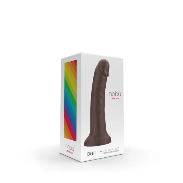 Nobü Rainbow – DG11 7″ Dildo with Suction Cup – Mocha