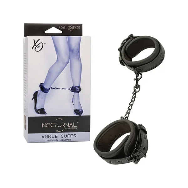Nocturnal Collection Adjustable Ankle Cuffs – Black