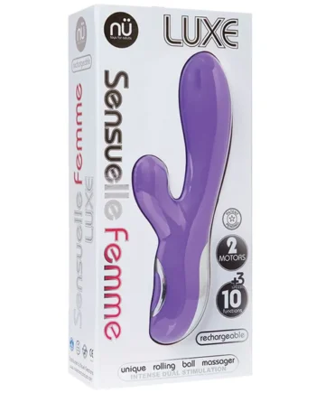 Nu Sensuelle Femme Luxe Rolling Ball Clitoral Massager - Purple