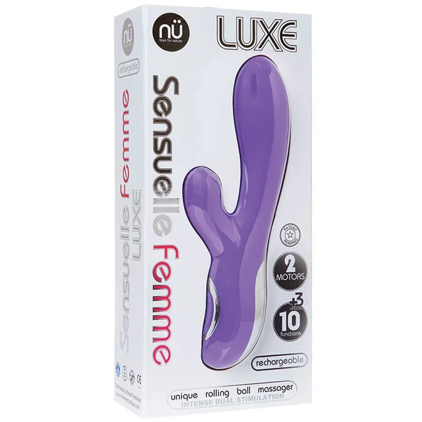Nu Sensuelle Femme Luxe Rolling Ball Clitoral Massager - Purple