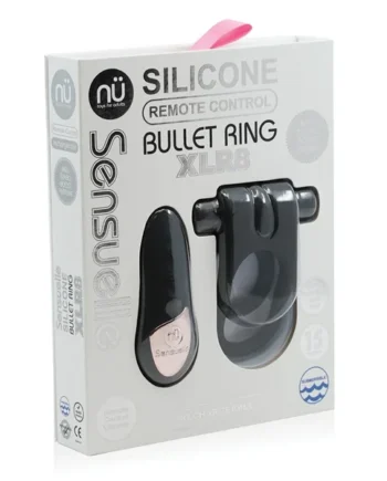 Nu Sensuelle Silicone Remote Control XLR8 Turbo Boost Bullet Ring – Black