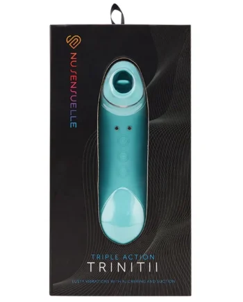 Nu Sensuelle Triple Action Trinitii Suction Tongue - Electric Blue