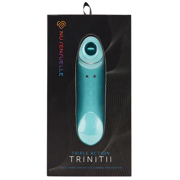 Nu Sensuelle Triple Action Trinitii Suction Tongue - Electric Blue