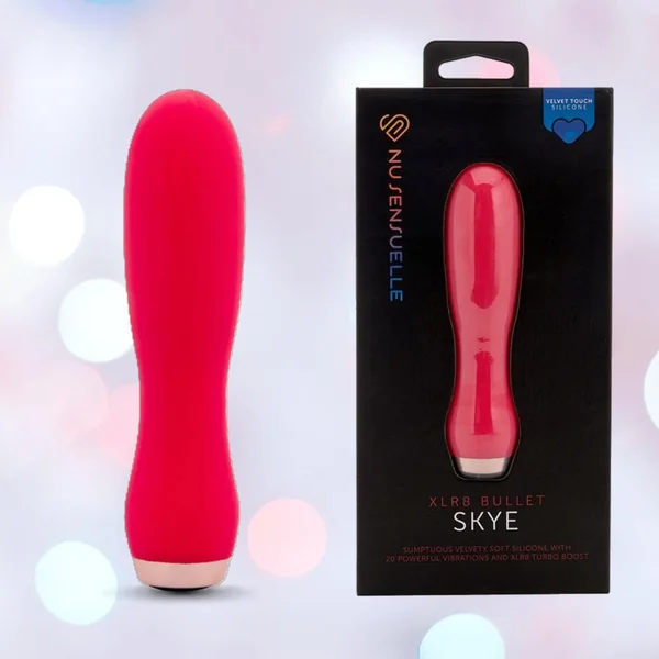 Nu Sensuelle Velvet Touch Skye Vibrator with Turbo Boost - Hot Pink