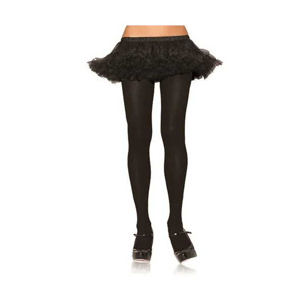 Nylon Tights - One Size - Black