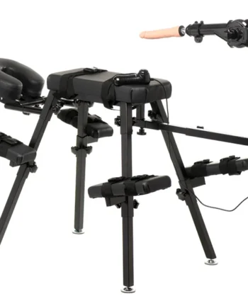 Obedience Bench With Sex Machine - Black
