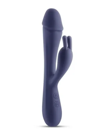 Obsessions Scarlett Rechargeable Silicone Rabbit Vibrator – Navy