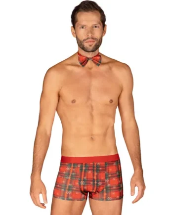 OBSESSIVE - MS MERRILO BOXER SHORTS & BOW TIE XXL/XXXL
