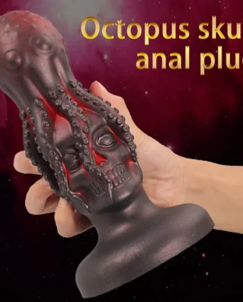 Octopus Dildo Anal Dilator Butt Plug - Alien Skull Monsterdildo Women Vaginal Masturbator