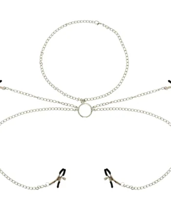 OHMAMA FETISH 4 NIPPLE CLAMPS WITH CHAIN NECKLACE
