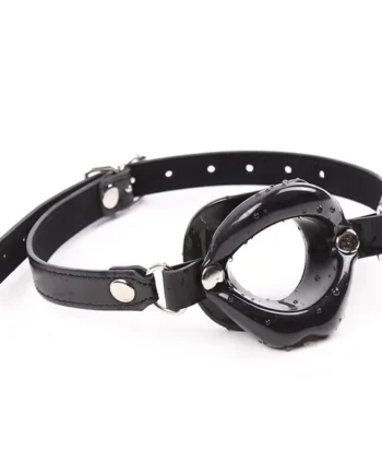 OHMAMA FETISH - BLACK LIP GAG WITH STRAP