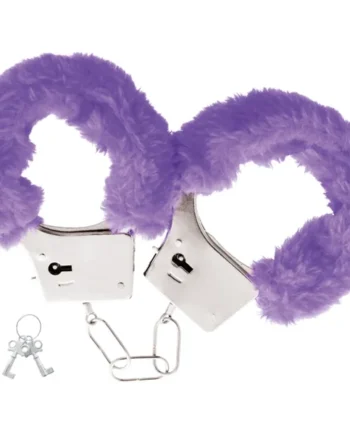 OHMAMA FETISH FLURRY METAL CUFFS - PURPLE
