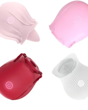 Omysky Rose Flower Toy With Tongue Licking Sucking Vibrator