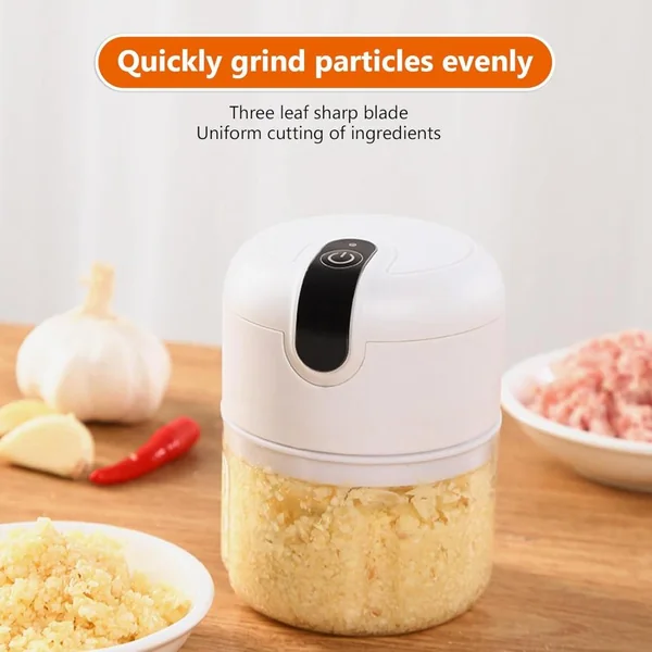 One Touch Portable USB Mini Food Chopper Processor