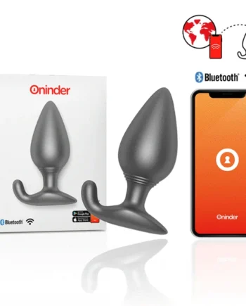 ONINDER - RIO VIBRATING ANAL PLUG BLACK - FREE APP