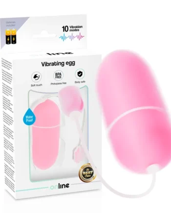 Online waterproof vibrating egg pink stimulation g-spot women sex toy