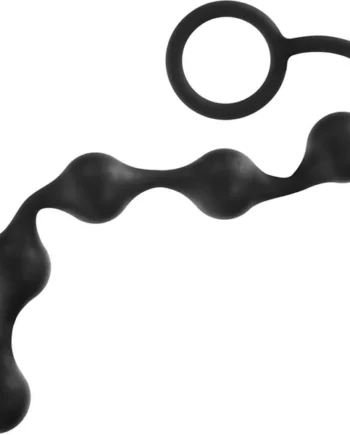 Onyx Silicone Anal Beads Black