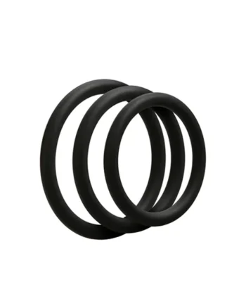 OPTIMALE 3PC C-RING SET THIN BLACK
