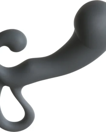 OptiMALE P-Massager Silicone Prostate Massager By Doc Johnson - Slate