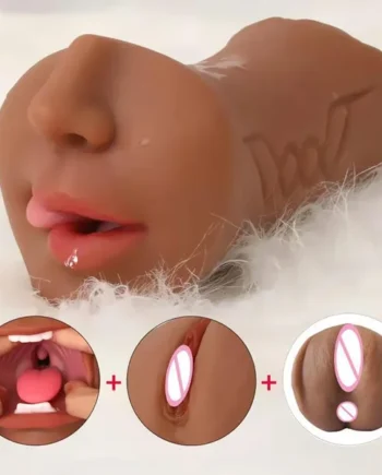 Oral Sex Pocket Pussy Masturbation Cup - Realistic Mouth Penis Masturbator Male Sex Toy