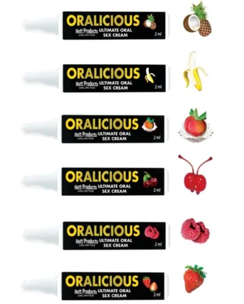 ORALICIOUS ASST FLAVORS 144PC DISPLAY 2ML TUBES