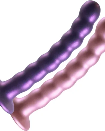 Ouch! 6.5" Beaded Silicone Suction Cup G-Spot Dildo