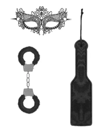 Ouch! Black and White Introductory Bondage Kit #3
