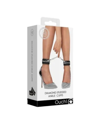 Ouch Diamond Studded Ankle Cuffs by Shots
