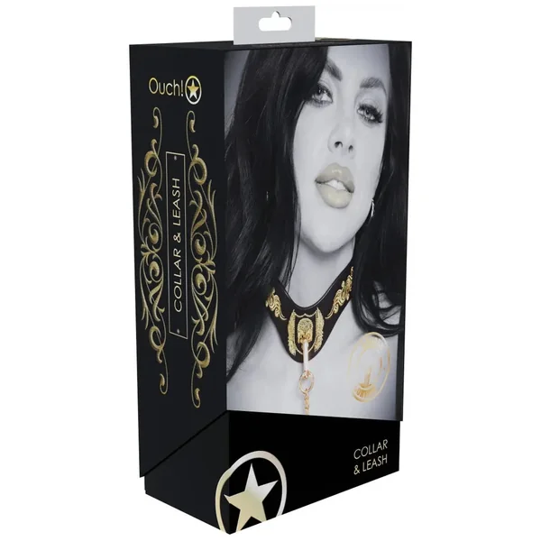 Ouch London Collection Collar with Leash by Shots