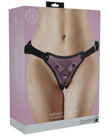 Ouch Metallic Strap On Harness by Shots