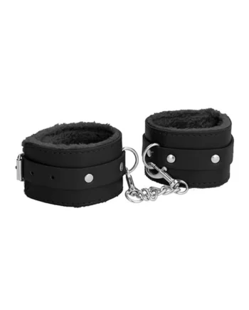 Ouch! Plush Leather Ankle Cuffs
