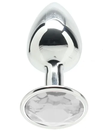 Ouch! Round Gem Silver Plug in Small
