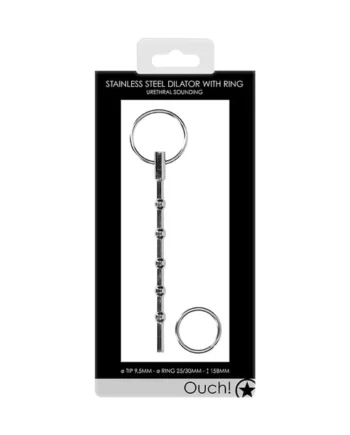 Ouch! Stainless Steel Dilator w/ Ring 9.5mm