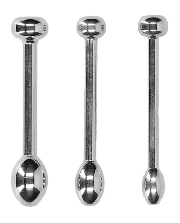 Ouch! Urethral Sounding Metal Plug Set-49/50 mm