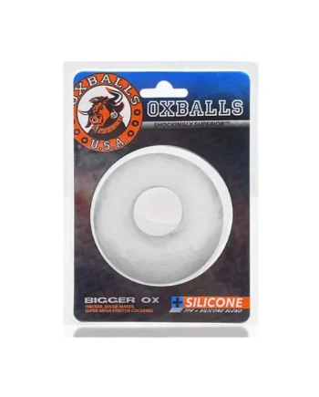 OxBalls Bigger Ox Thick Cockring Silicone TPR Clear Ice