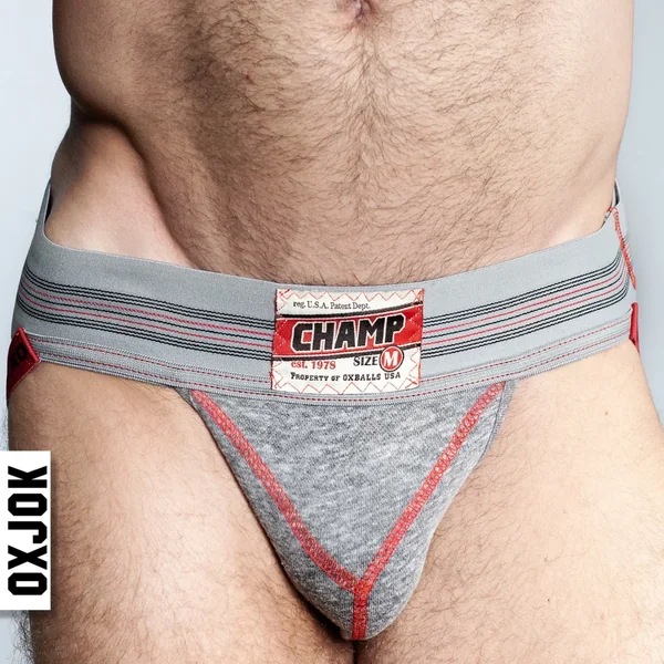 Oxballs Champ Vintage Sweatshirt-Jock GRAY HEATHER X-LARGE