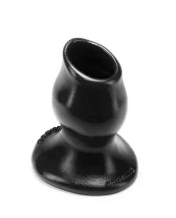 OxBalls Pighole 2 Hollow Plug, Medium, Black