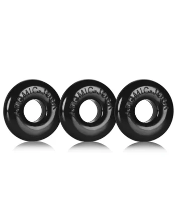 Oxballs Ringer Donut 1 - Black Pack Of 3
