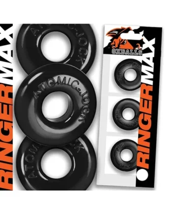 Oxballs Ringer Max 3 Pack Cockrings – Black
