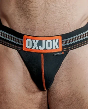 Oxballs Slingjock Upthrust Slider-Strap Jock BLACK IRON XX-LARGE